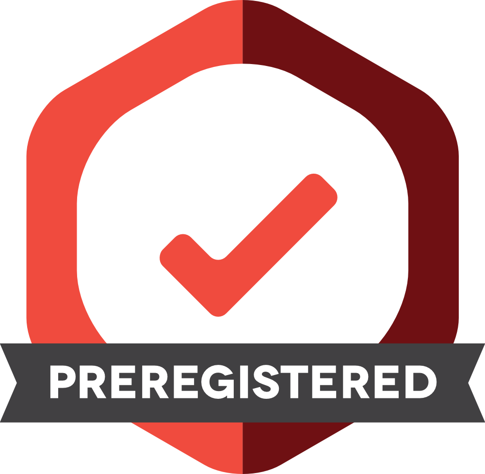 Open preregistered badge